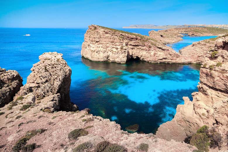 The famous Blue Lagoon