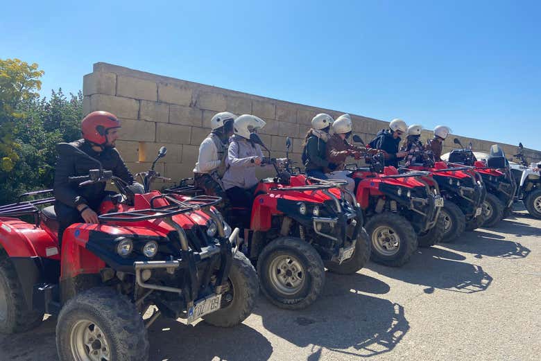 Our quad bikes for the activity