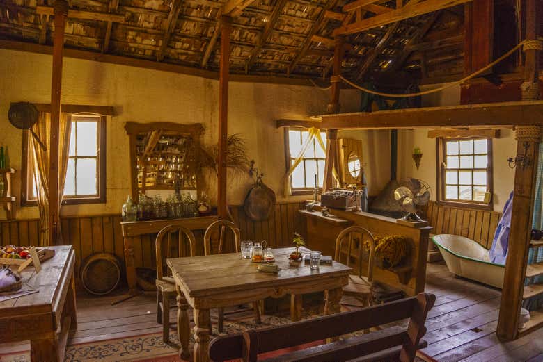 Film sets from the movie Popeye